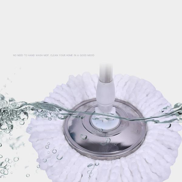 Stainless Steel Wringer 360 Spin Easy Clean Cyclone Floor Cleaning Mop and Bucket Set