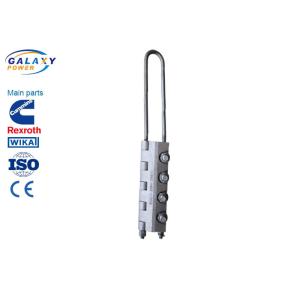 Bolt Type Round Steel Wire Rope Clamp , Heavy Duty Tension Resistance Steel