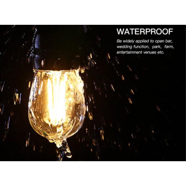 S14 Outdoor Waterproof Lamp String 15M 15 Head Festival Decoration Outdoor Waterproof Lamp String