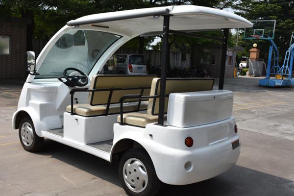 48V DC Motor Electric Mini Sightseeing Car 4 Seater For Park And Club