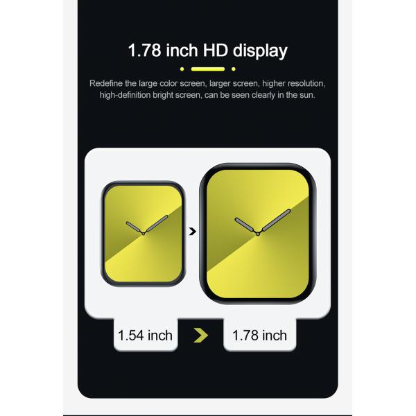 Звонок Bluetooth Smartwatch дюйма HD IWO FK78 1,78 для IOS андроида