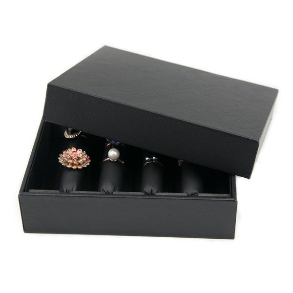 Материал картона коробки дисплея ювелирных изделий организатора кольца много слотов легких для того чтобы снести