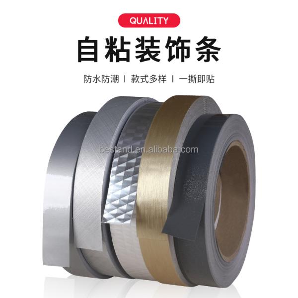 Removable Vinyl Wall Sticker Strip Glossy Self Adhesive Wallpaper