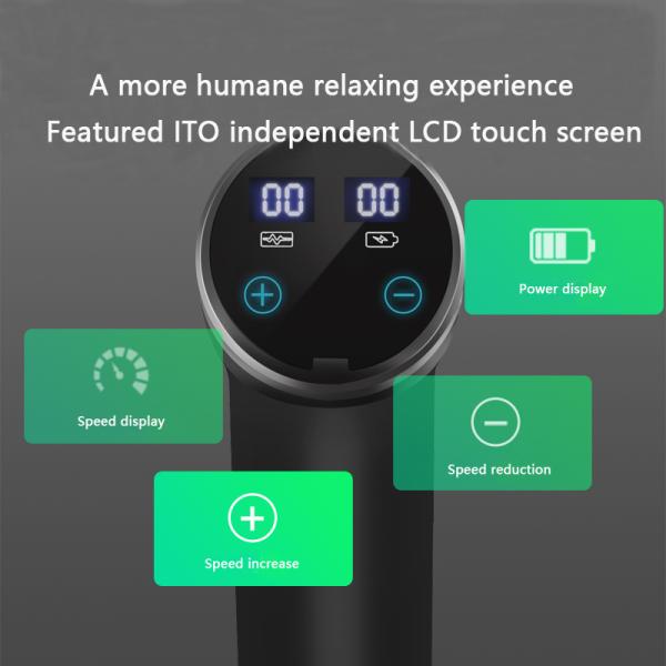 Ручной массажер для мышц всего тела Черный массажер для глубоких тканей CE