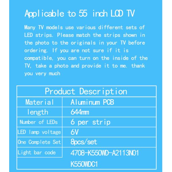 55PUF6263/T3 55PUF6023/T3 Hdmi Tv Led Backlight 4708-K55WDC-A1113N01 55PUF6022/T3 Включает в себя: