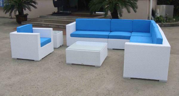 9pcs garden cane furniture All Weather Wicker Patio Furniture