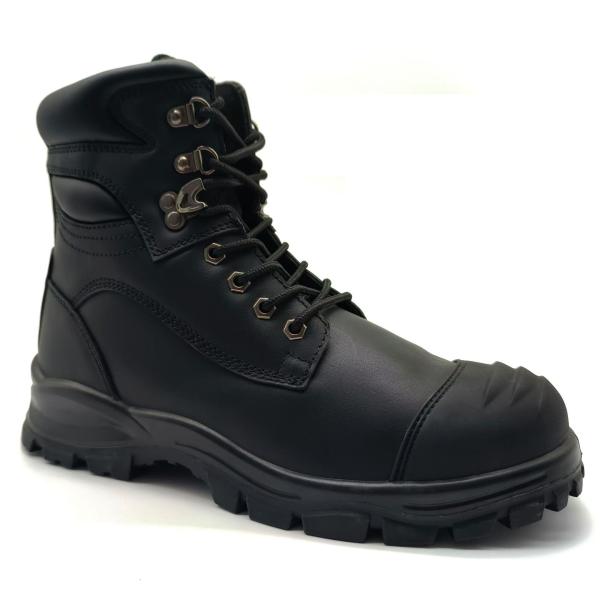 Mid Top Style Martin Boots Anti Impact / Anti Puncture TPU Toe Cap Boots Black