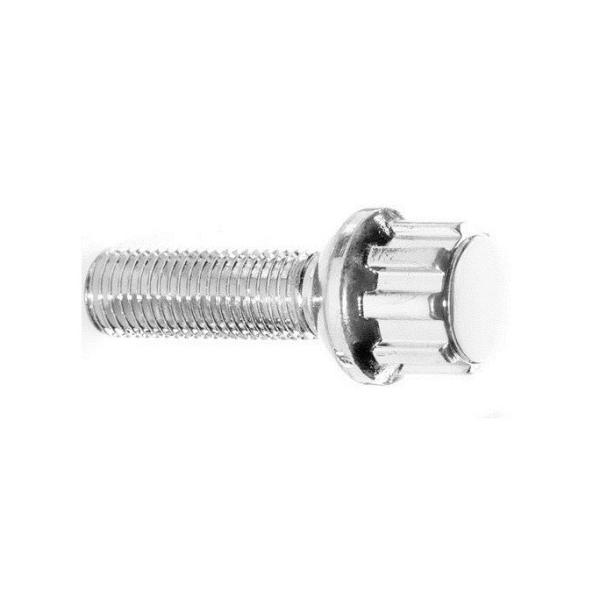 Silver Wobble Car Wheel Bolts High Precision Tapered Seated For Benz Series
