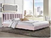 OEM ODM  High Grade Double Size Upholstery Bed Frame With USB On Headboard