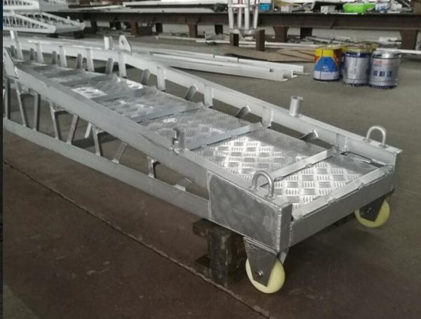 Steel Aluminium Gangway Ladder , Wharf Ladder Aluminium Customized Size Shore Gangway