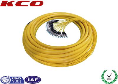 FC/UPC 24 retira o núcleo modo do conector da trança da fibra ótica da fuga do único