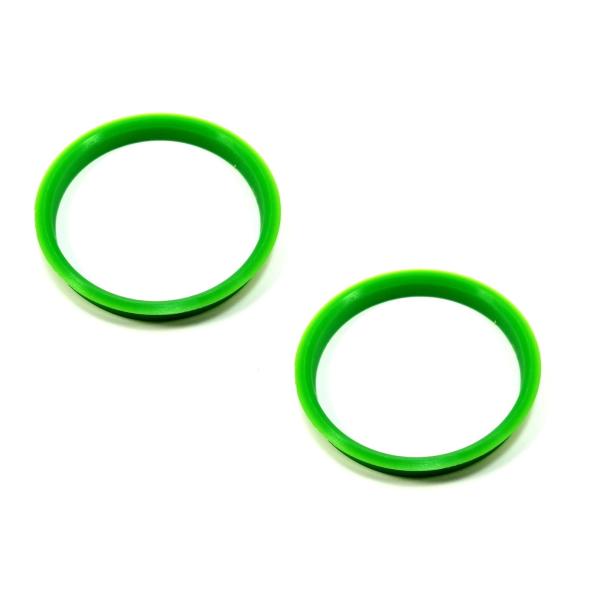 Green 60.1 To 66.1 Plastic Hub Rings 10 Mm Thickness For Lexus / Toyota
