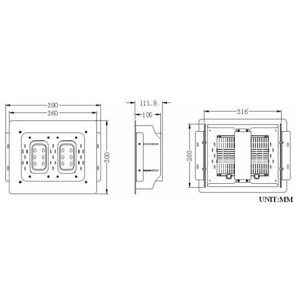 Супер сень топлива квадрата яркости приведенная станцией освещает 60/90/120 градусов