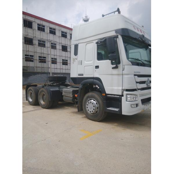 White Sinotruk Howo 6x4 Euro 2 Prime Mover Truck With 420 HP Tractor Head