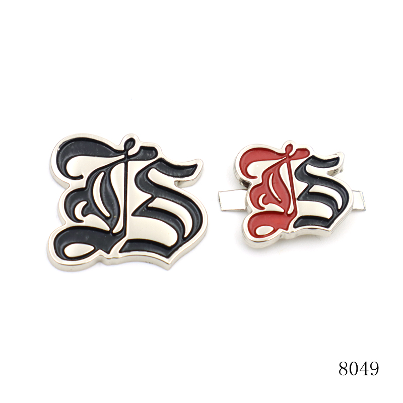 Fashion Design Bag Brand Logo Label Custom Flower Enamel Color Label for Handbag Plate Accessories