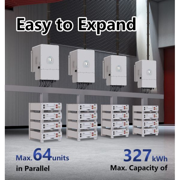 Deye 51.2V100Ah Rack Mount Lithium Battery 5kwh 10kwh 15kwh 20kwh 30kwh Low Voltage Deep Cycle 48V Lithium Battery