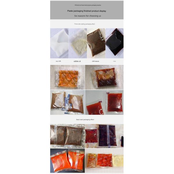 Automatic Multi Lanes Liquid Sachet Packing Machine for Honey Sauce Paste and Ketchup