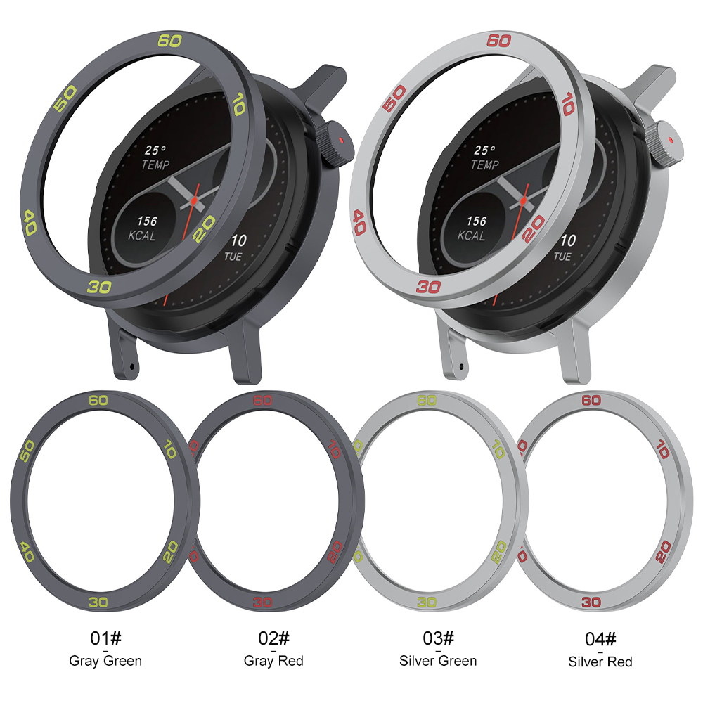 Eraysun Metal Bezel Ring by Nothing Watch Pro2 Watch Anti Scratch Adhesive Frame Protective Cover for CMF Watch Pro2 Bezel Ring