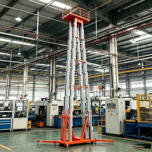 Low Profile Aluminum Vertical Mast Lift Systems For Mega Convention Center ODM
