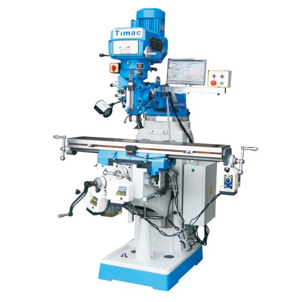 Metalworking Turret Milling Machine M230B with Variable Speed and Universal Mill Head
