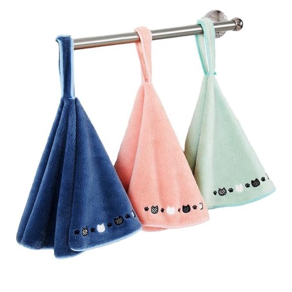 Antibacterial 200gsm Kids Microfiber Towel , Microfiber Round Towel