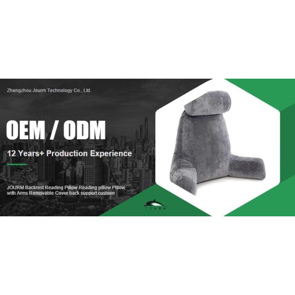 0.5-1 Kg Backrest Reading Pillow with Triangle Design and Comfortable Removable Cover
