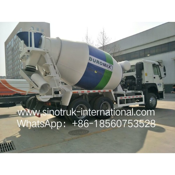 HOWO SINOTRUK Concrete Mixer Truck 371HP White Euro II ZZ1257N3841W