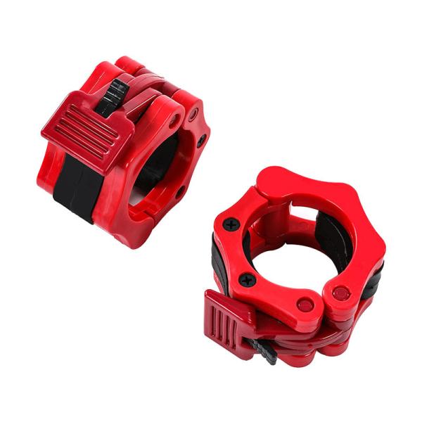 Wholesale Plastic Olympic Barbell Clamp Collars  For Gym Fitness Bar Buckle Lock Clamp
