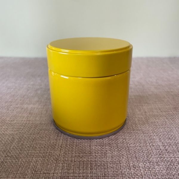 50g 60g Matcha Tea Tin Cans Coffee Powder Green White Yellow Round Tinplate Food Grade Packaging