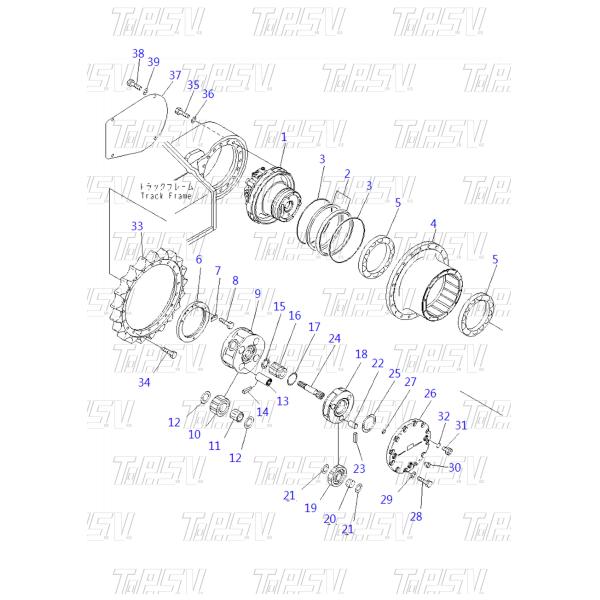 20Y-27-31150 Payment PC200-7 Excavator Final Drive Cover With High Precision In Dealed Bag Packaging And Transport