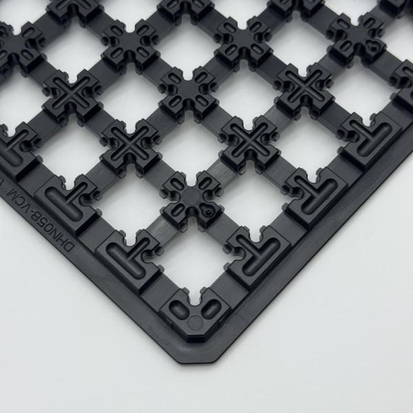 Soporte de servicios personalizados Bandeja de chip IC duradera para embalaje de componentes electrónicos Paquete de obleas ESD