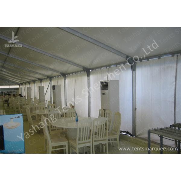 Waterproof Transparent Glass Walls Clear Span Tent Marquee UV Resistant