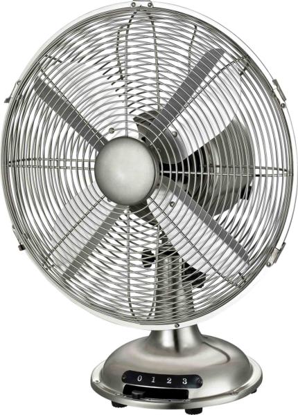 4 Blade 12 Inch Retro Desk Fan 230V 50Hz 40cm Metal 3 Speed America SAA