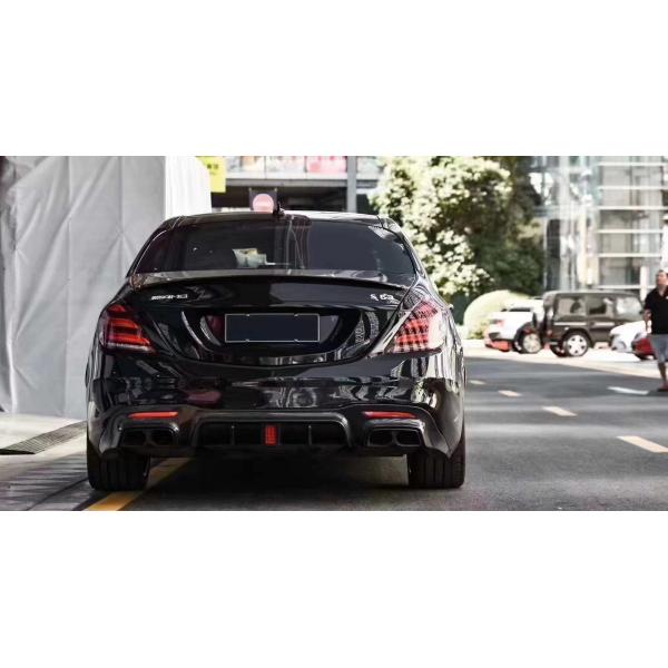 BRASS Tyle Front Shovel Rear Diffuser for Mercedes-Benz W222 AMG S63 S65 S63 S65 Carbon Fiber Body Kit