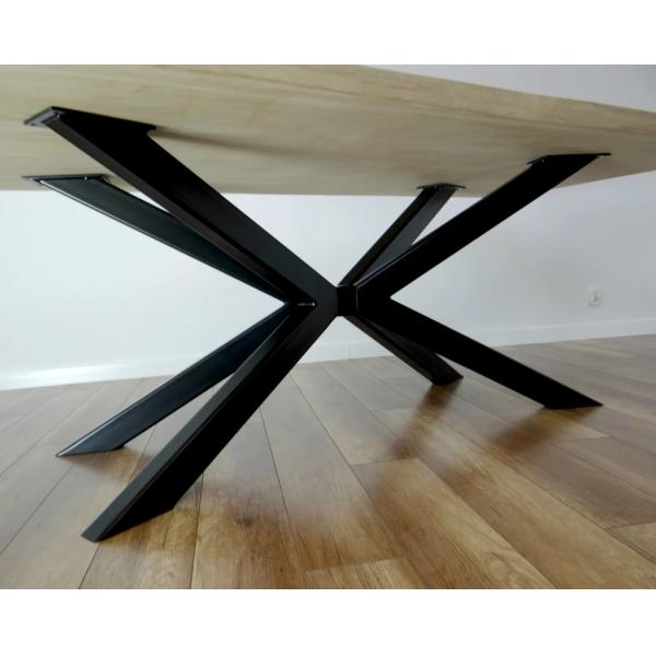 X-Shape Steel Industrial Table Base for Modern Iron Dining or Coffee Table Structure