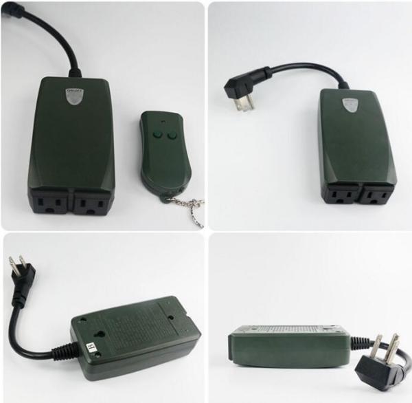 USA type Outdoor Remote Control Outlet Wireless Light Switch Socket US Plug Waterproof US Plug[Smart Electronics] Wholesale
