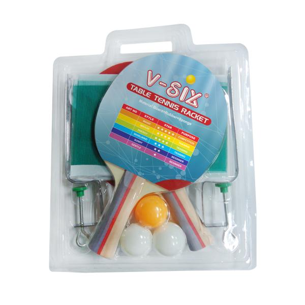 Конкуренция деревянные ракетки для настольного тенниса, цветные мячи для настольного тенниса для игрока-любителя