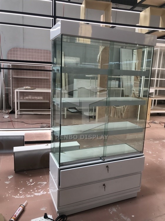 витрина 1200x2400mm дисплея мобильного телефона ящиков 12pcs стеклянная со светом СИД