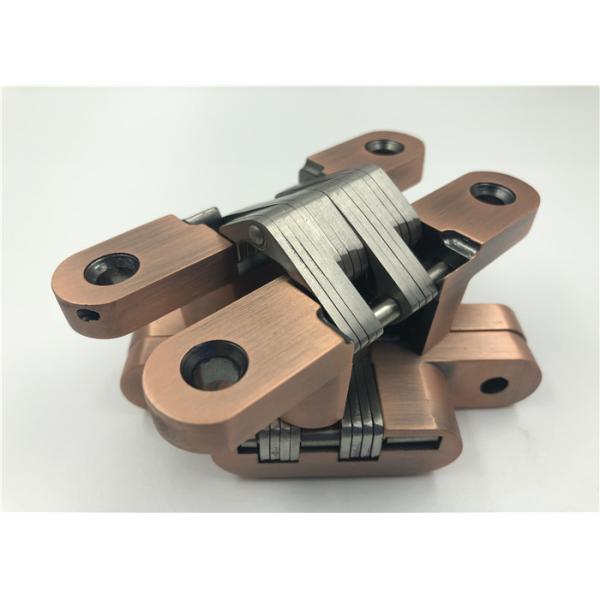 Charnière invisible résistante de cuivre antique pour la porte en bois intérieure épaisse de 30mm