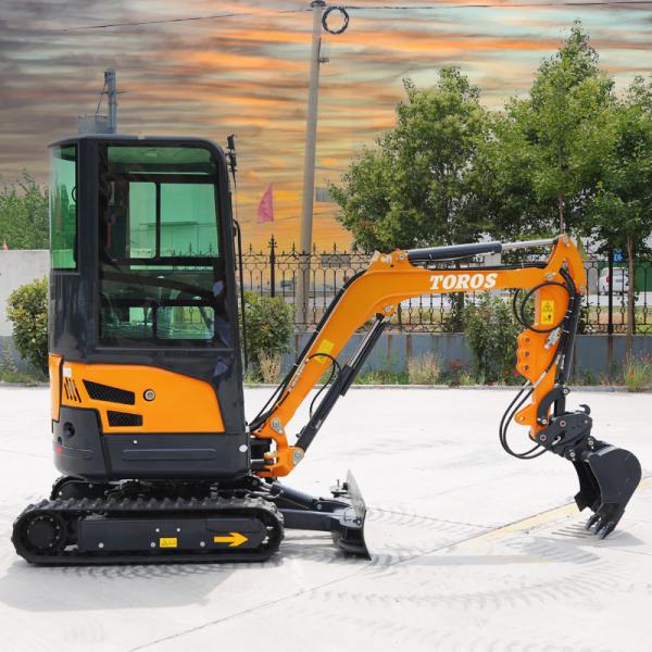 11.8KW 2600rpm 1,8 Ton Mini Excavator Pequena máquina de escavação para a agricultura