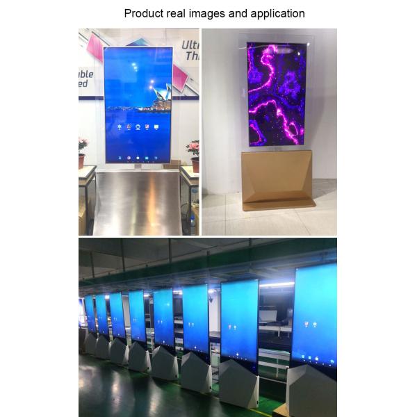 Киоск Signage WiFi 43in 55in двойной, который встали на сторону OLED цифров андроида
