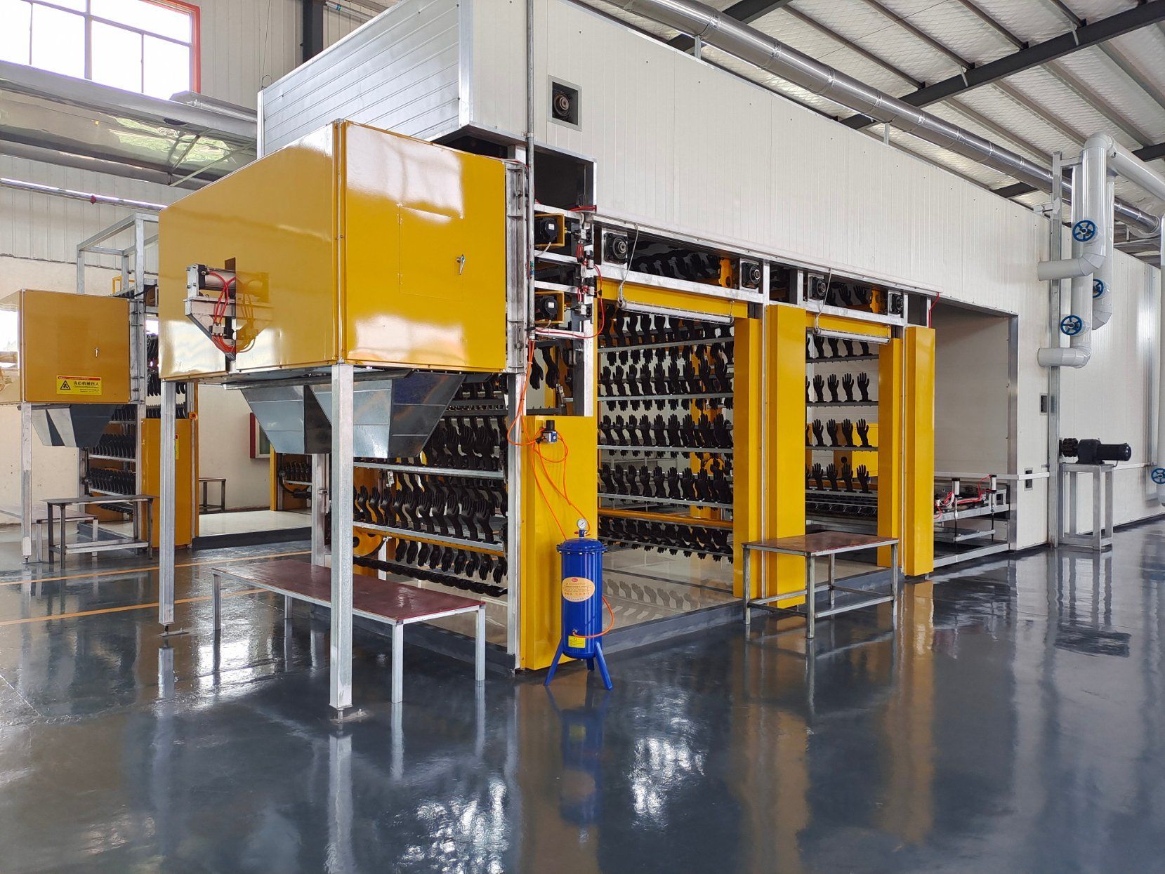 Automated Latex Glove Dipping Machine 380V Hand Gloves Making Machine