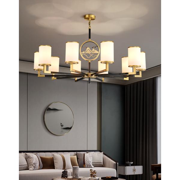 Living Room Study Bedroom LED Chandelier Lighting Dining Room Copper Lighting