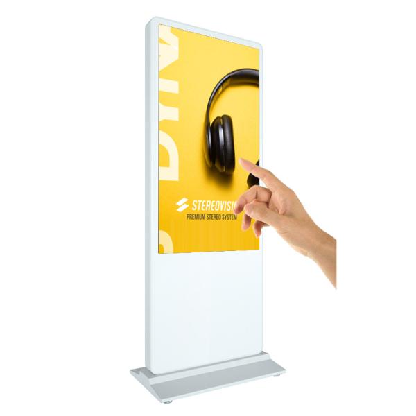 waterproof IP 65 floor standing station advertising 4G network outdoor digital signs sales
