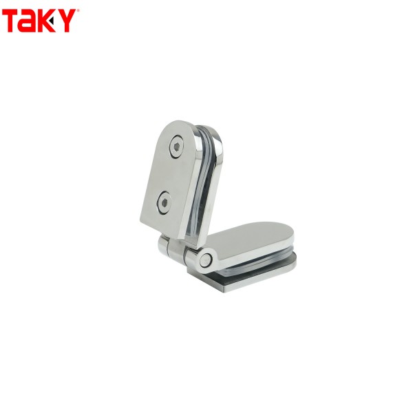 Modern Bathroom Hardware Glass Hinge Shower Stainless Steel 180 Opening Glass Door Hinge