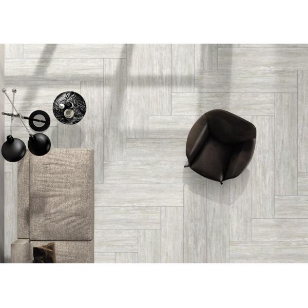 Timeless Gray Timber Ceramic Floor Tiles / Natural Wood Effect Porcelain Tiles