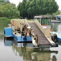 Máquina de cortar ervas daninhas de lago de 10 metros cúbicos 1.6m é projetada para ser uma colhedora de ervas daninhas de 10 metros para lagos