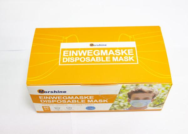 Skin Friendly Disposable Non Woven Face Mask Blue Anti Fog Face Mask