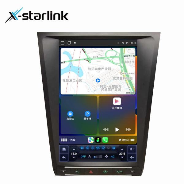 カープレイ12.1インチ GPSナビ Android 12 垂直テスラ 画面大 8 コアCPU レクサスGS 2004-2011