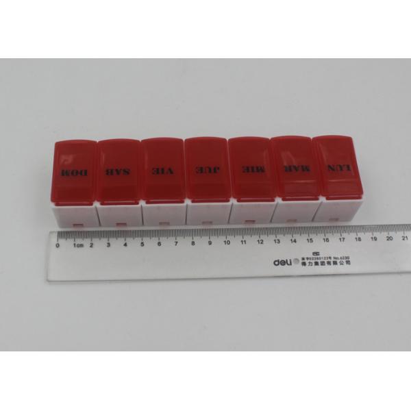 Colorful Seven Day Pill Organizer For Elderly / Plastic Pill Dispenser Box
